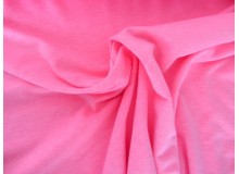 Jersey Uni - einfarbig neon pink